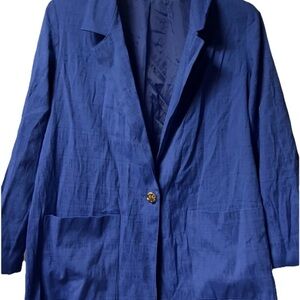 Women’s ~ Blazer ~  ~ Vintage ~ Large ~ Blue ~ Gold Button ~ Jacket